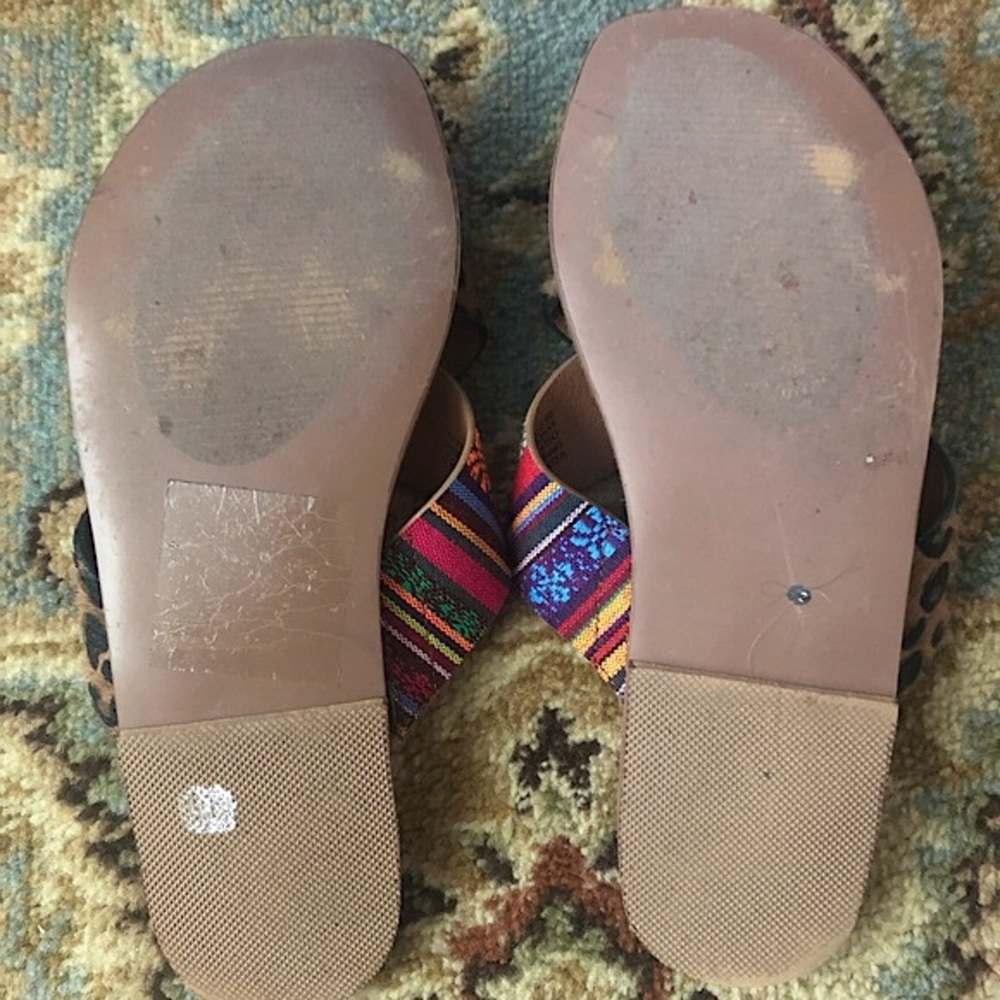 Very G Serape Leopard Sandals - Picture 13 of 13
